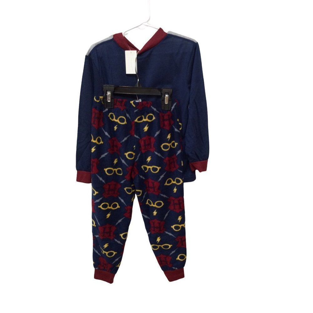 Harry Potter Flame Resistant Set  4 Navy/Burgundy/Grey Polyester - Picture 4 of 5